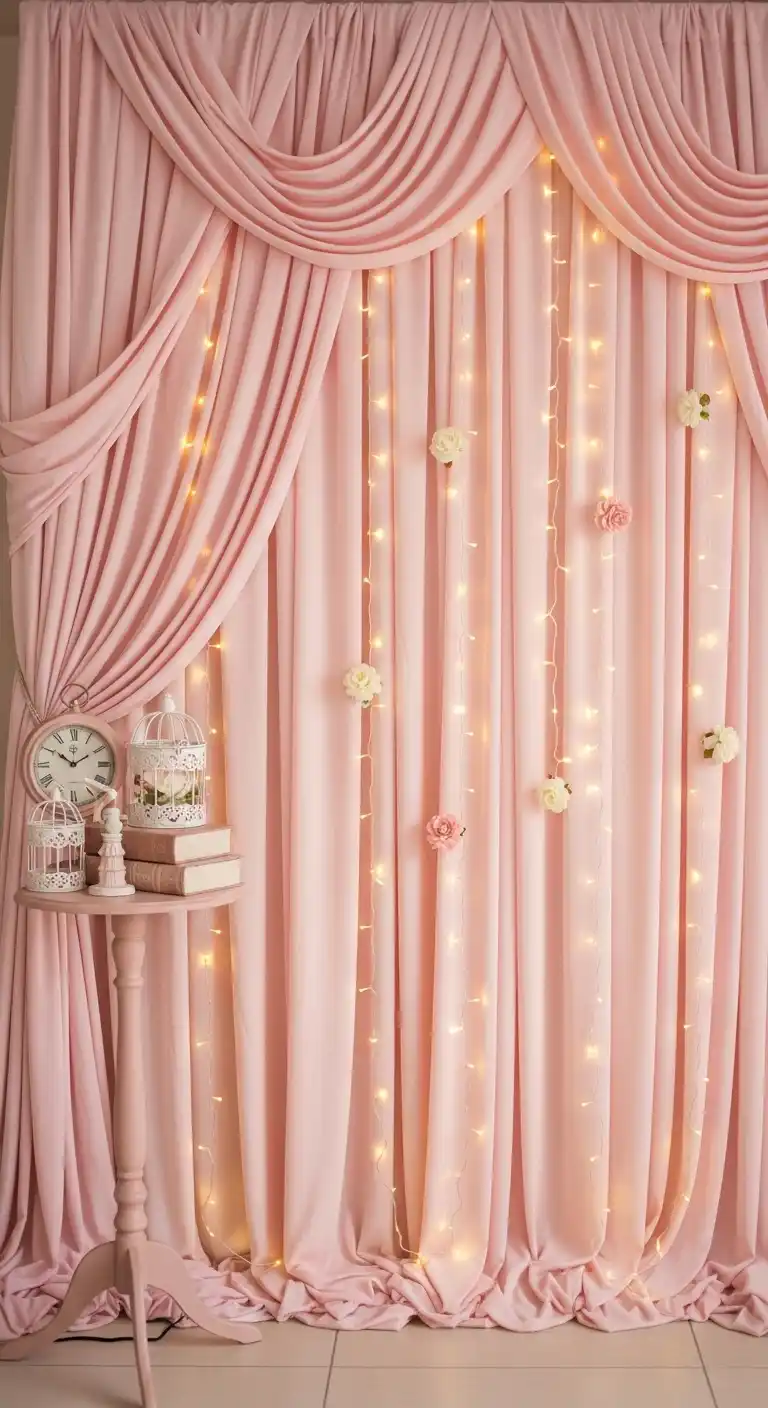 Every Bride Needs These 20 Pink Wedding Reception Ideas 13 10. Pink Photo Booth Backdrop