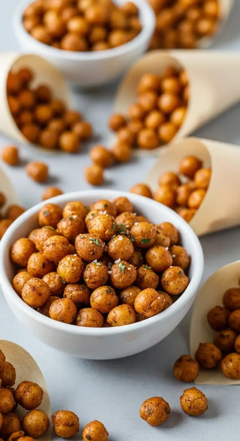 Easy Engagement Party Snacks That Steal the Show 14 10. Roasted Chickpeas
