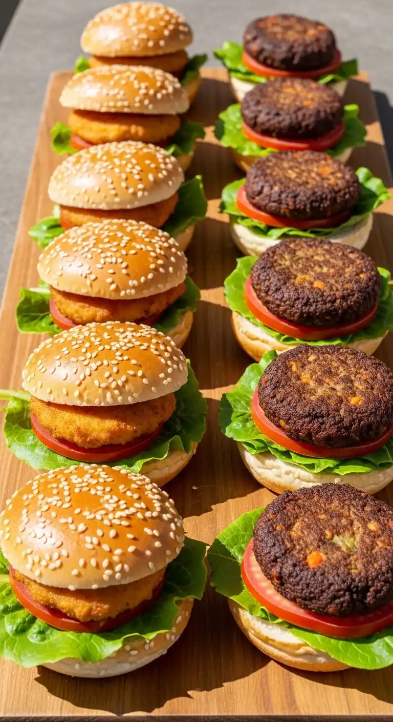 21 Birthday Party Meals That Wow Guests 14 10. Sliders with Chicken or Veggie Patties