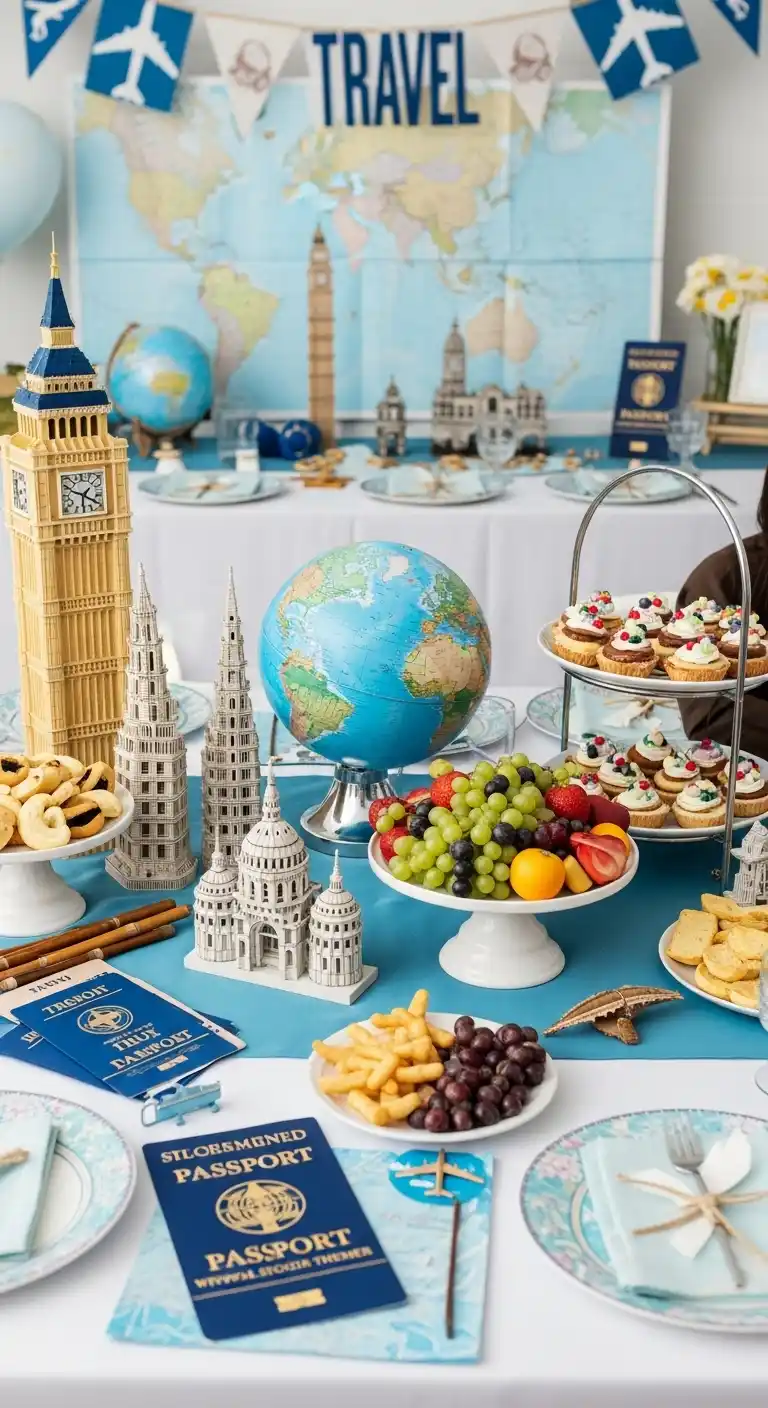 15 Charming Bridal Shower Themes You’ll Adore 14 10. Travel-Inspired Bridal Shower Themes