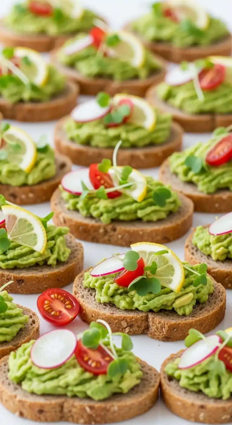 Bridal Shower Appetizers: 17 Easy & Elegant Ideas 15 11. Avocado Toast Points