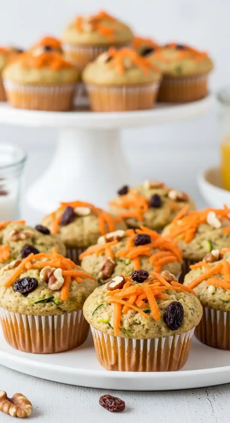 17 Easy Bridal Shower Menu Ideas to Try 15 11. Carrot and Zucchini Muffins