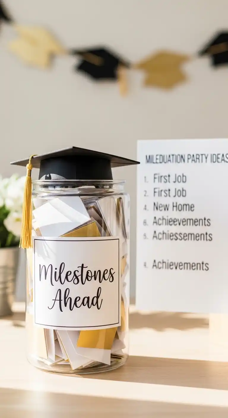 20 Graduation Party Memory Ideas You’ll Treasure 15 11. Graduation Party Memory Ideas with a Milestone Memory Jar