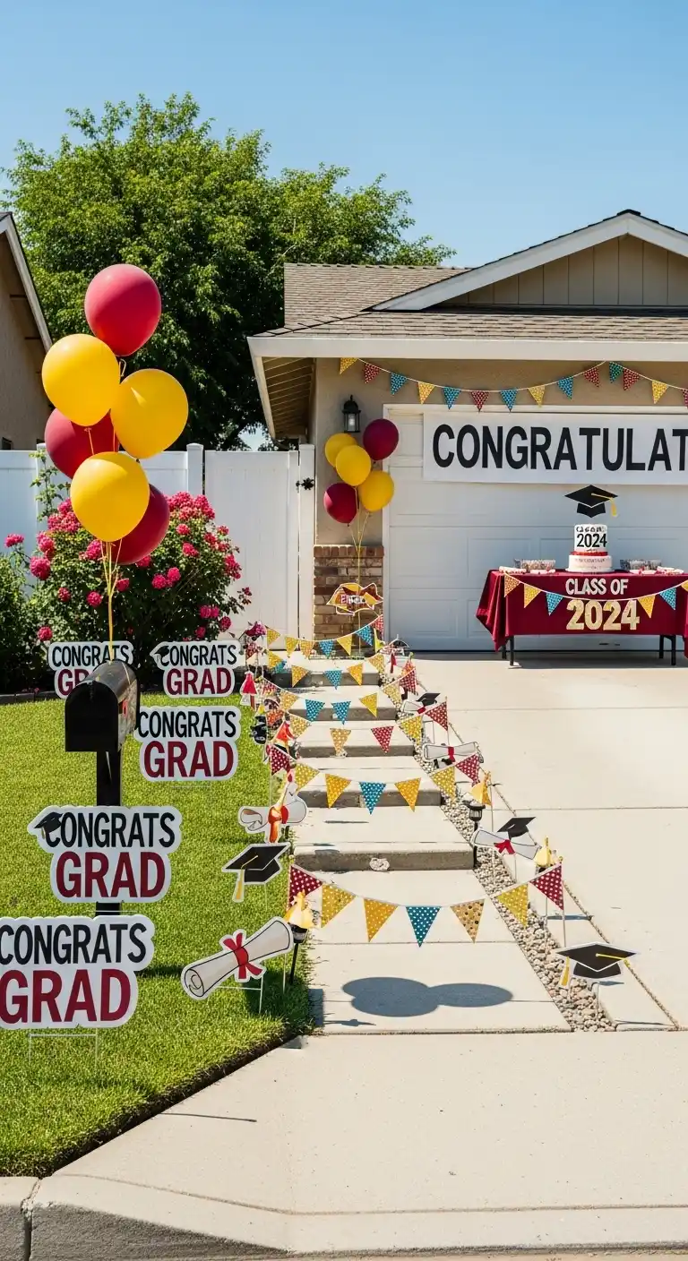 Graduation Party Outdoors: 20 Creative Ideas 15 11. Outdoor Graduation Parade