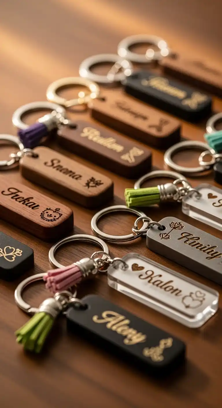 17 Creative Birthday Party Return Gifts They’ll Love 15 11. Personalized Keychains or Bag Charms