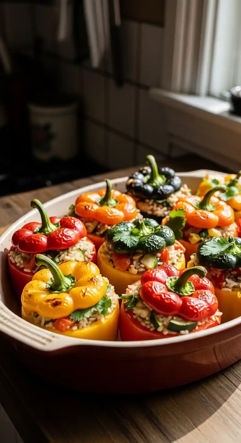 21 Graduation Party Lunch Ideas That Wow Your Crowd 15 11. Stuffed Bell Peppers