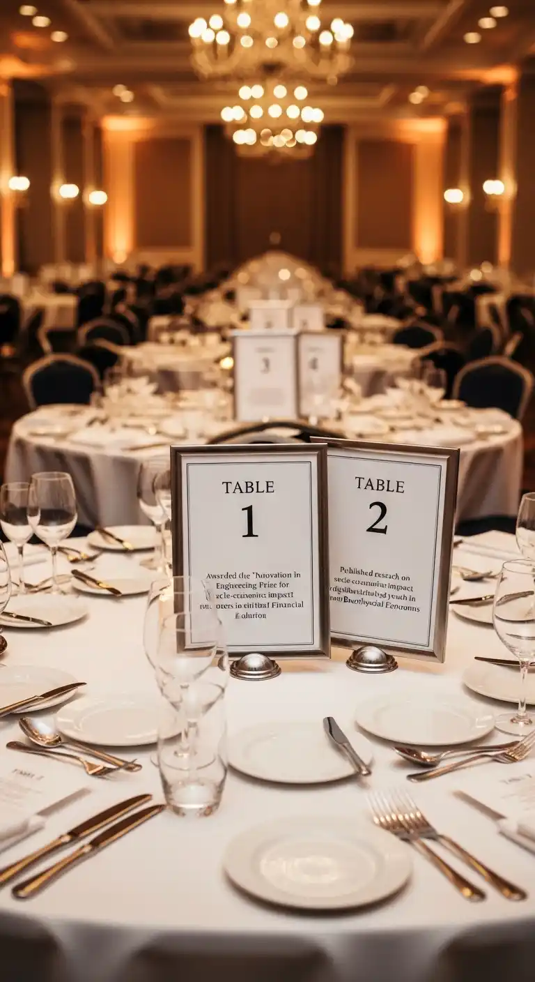 21 Graduation Party Set Up Ideas That Are Fun and Stylish 15 11. Table Number Ideas With Graduate’s Achievements