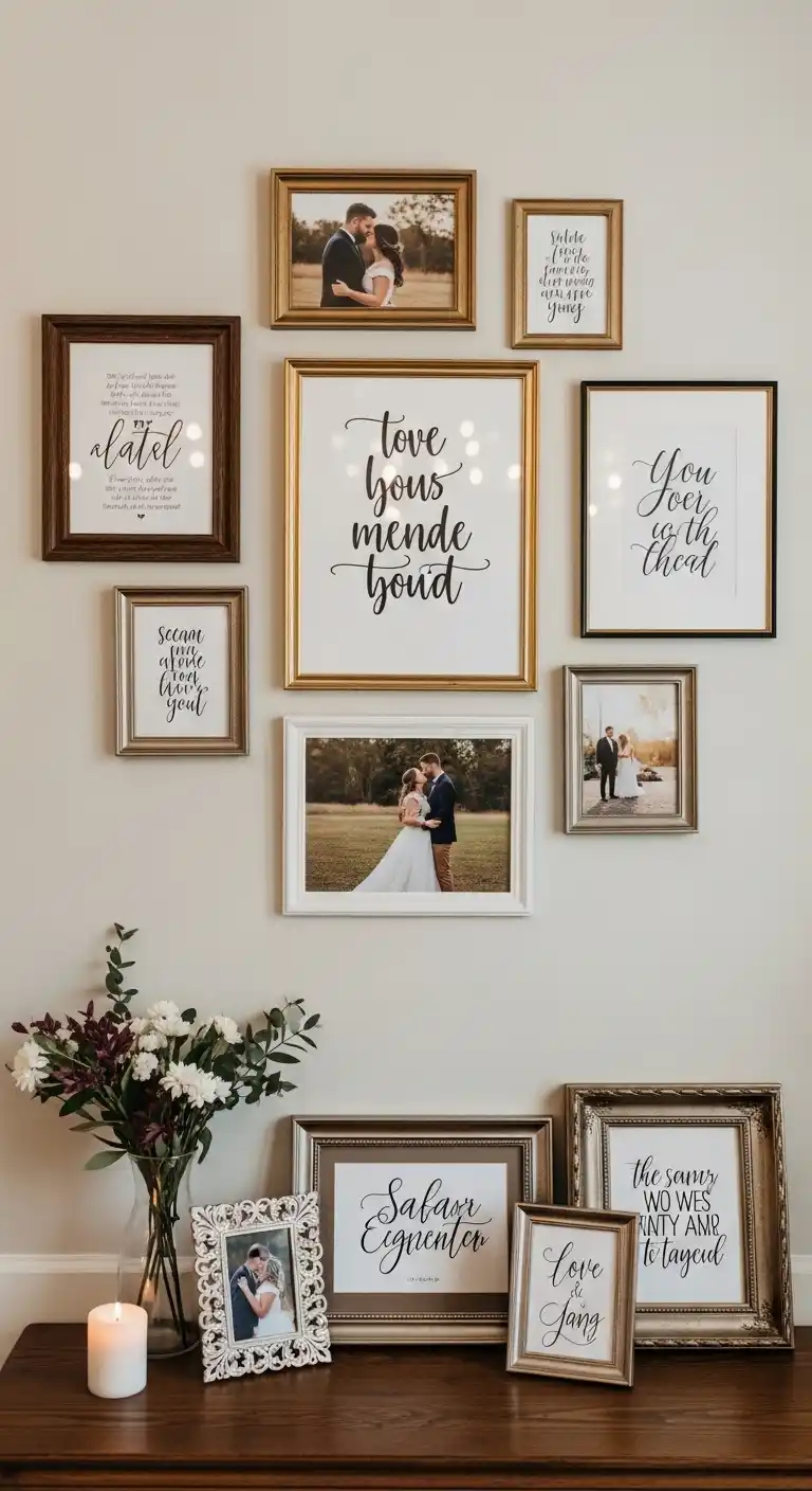 Engagement Party Decorations: 19 Chic Ideas 15 11. Themed Wall Art and Frames