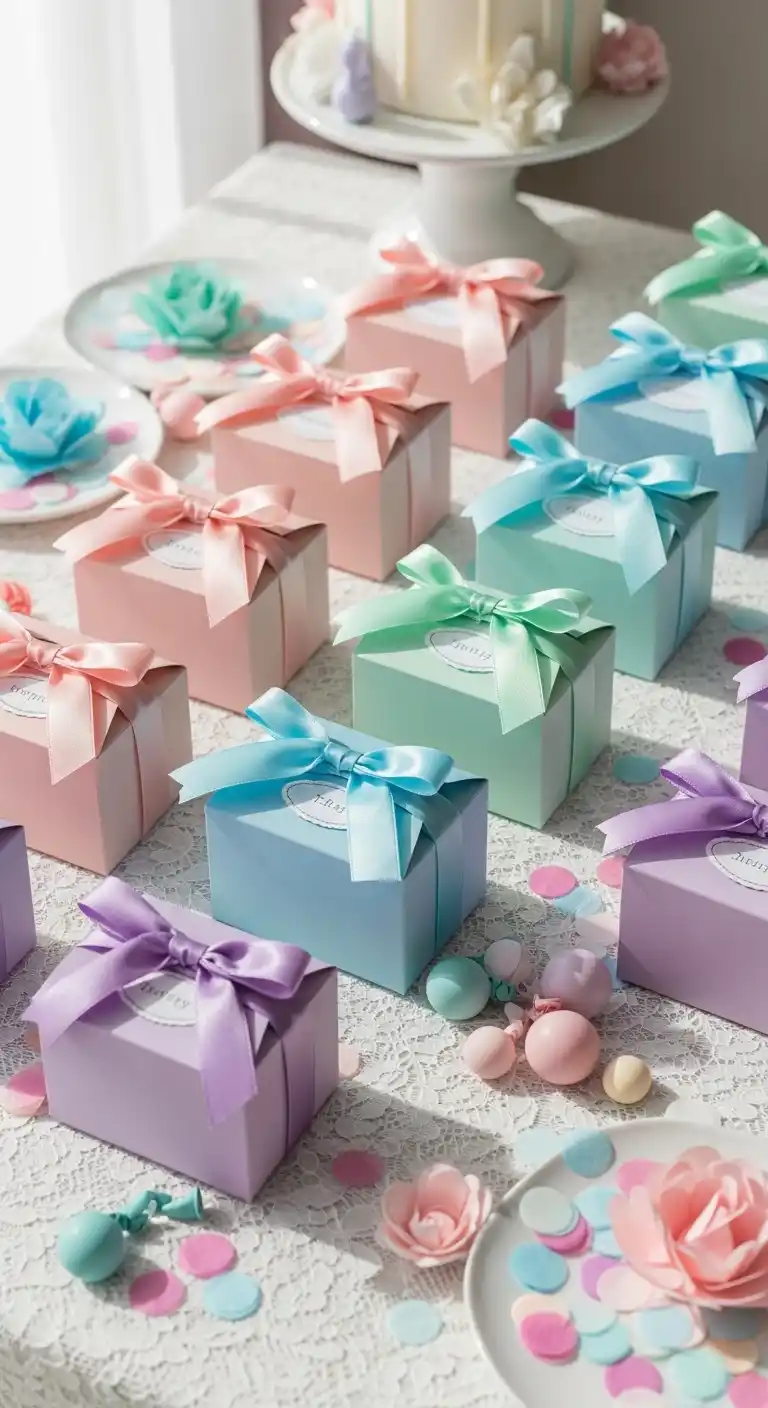 Birthday Party Table Decorations: 19 Fun Ideas 16 12. Color-Coordinated Party Favors
