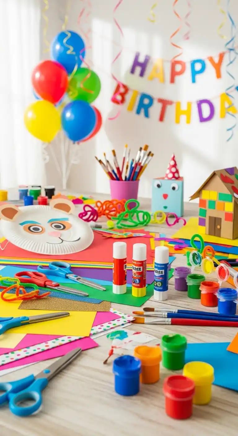 Birthday Party Game Ideas That Bring the Fun 16 12. Creative Craft Contest