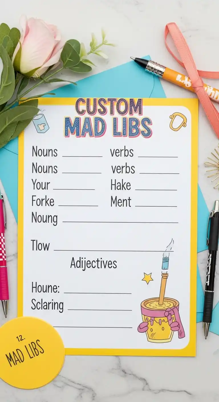 Engagement Party Activities That Make Memories 16 12. Custom Mad Libs