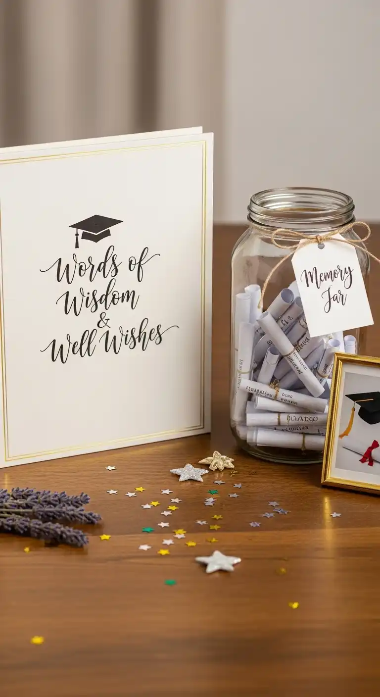 15 Graduation Party Supplies That Make Celebration Easy 16 12. Guest Book or Memory Jar