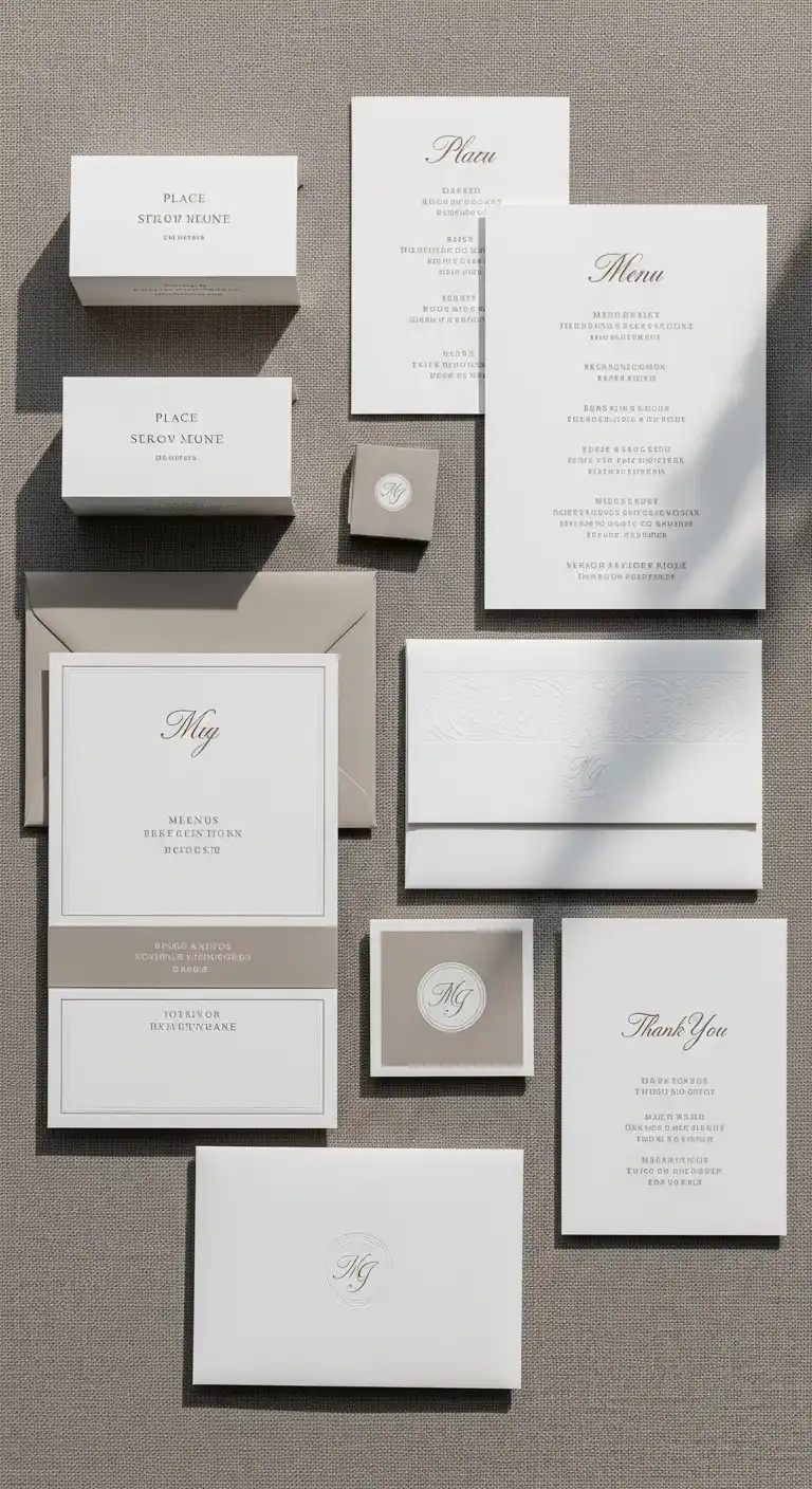 Neutral Wedding Ideas: 19 Elegant Inspirations 15 12. Neutral Wedding Stationery