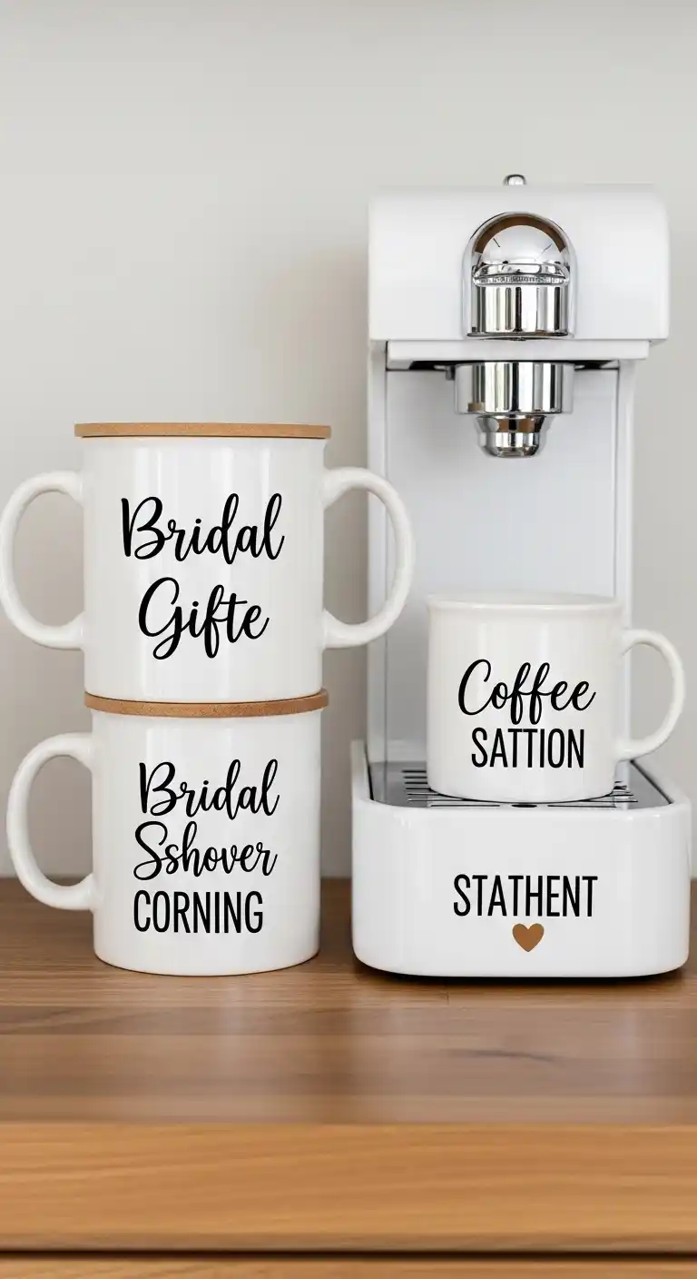 17 Bridal Shower Gifts She’ll Truly Love 16 12. Personalized Coffee Station Accessories