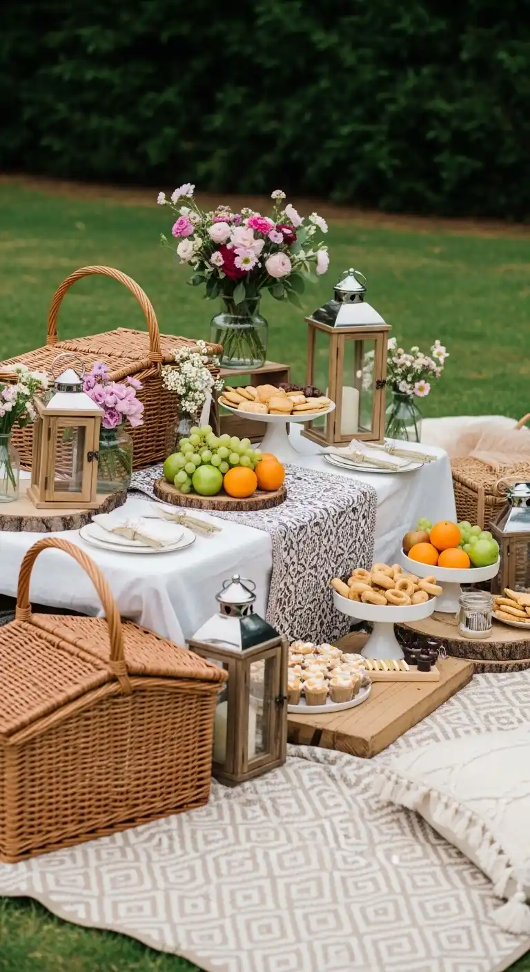 19 Engagement Party Themes You’ll Absolutely Love 16 12. Rustic Chic Picnic