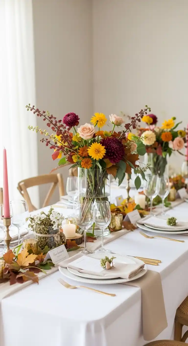 19 Beautiful Bridal Shower Table Looks 16 12. Seasonal Bridal Shower Table Theme