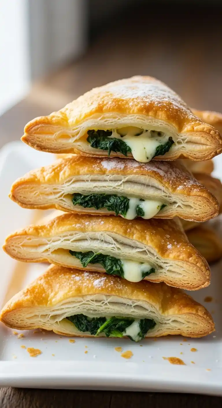 21 Graduation Party Lunch Ideas That Wow Your Crowd 16 12. Spinach and Cheese Puff Pastries