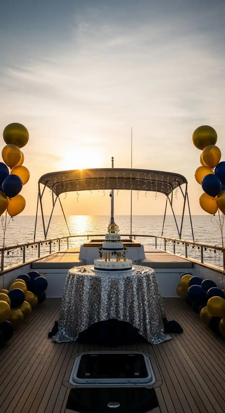 Birthday Party Yacht Planning Tips for a Stylish Bash 16 12. Surprise Reveal Birthday Party Yacht Celebration