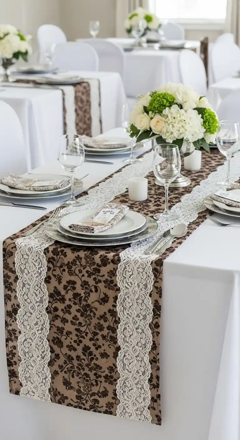 Bridal Shower Accessories Ideas for Every Theme 16 12. Themed Table Runners or Linens