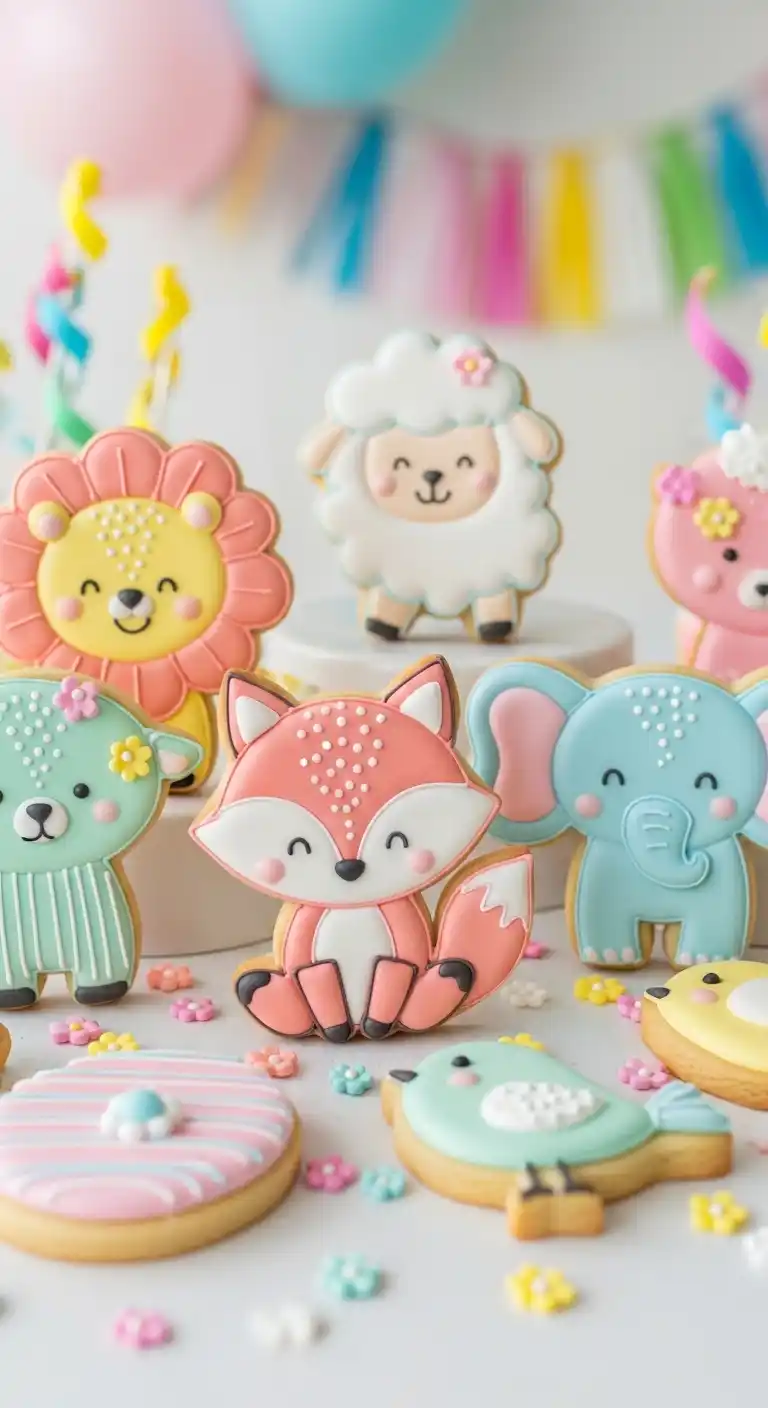 Creative Birthday Party Snack Ideas on a Budget 17 13. Animal-Shaped Cookies