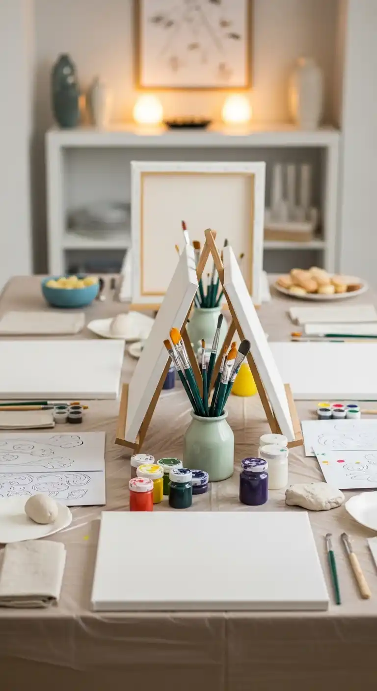 17 Lovely Bridal Shower at Home Ideas 17 13. Artistic Painting or Pottery Party