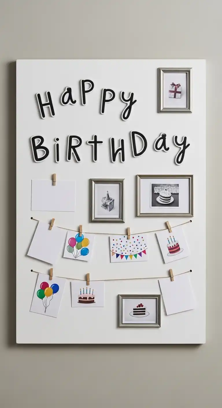 Birthday Party Decorations for Men: 21 Stylish Ideas 17 13. Interactive Decoration Boards