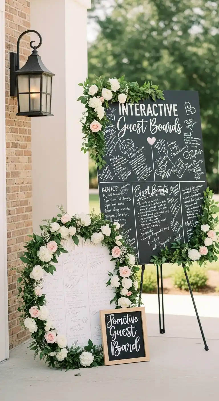 Engagement Party Decorations: 19 Chic Ideas 17 13. Interactive Guest Boards