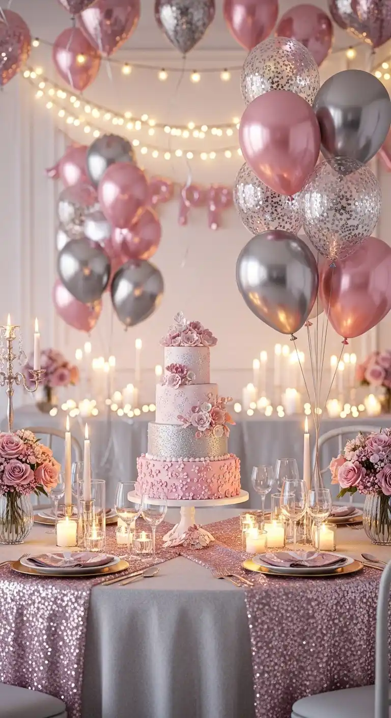 Birthday Party Color Schemes: 21 Fun & Festive Ideas 17 13. Sparkling Celebration