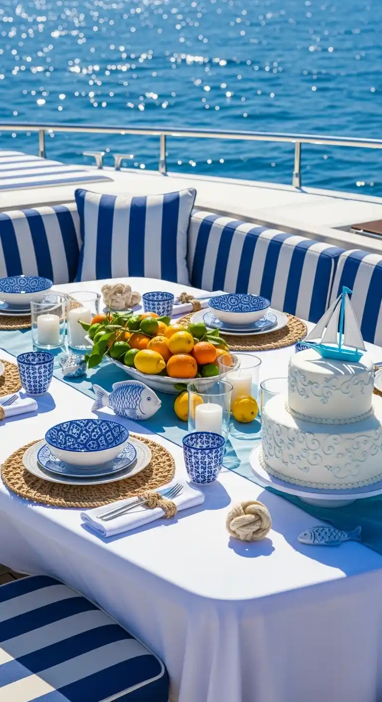 Birthday Party Yacht Planning Tips for a Stylish Bash 18 14. Destination-Inspired Birthday Party Yacht Theme