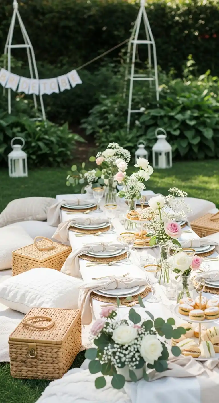 15 Charming Bridal Shower Themes You’ll Adore 18 14. Garden Picnic Bridal Shower Themes