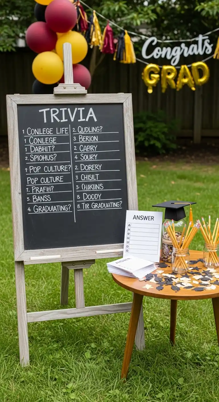 Graduation Party Outdoors: 20 Creative Ideas 18 14. Interactive Outdoor Quiz or Trivia