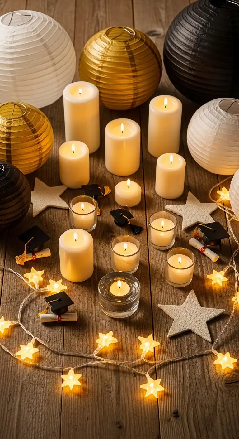 15 Graduation Party Supplies That Make Celebration Easy 18 14. Lighting and Ambiance Supplies