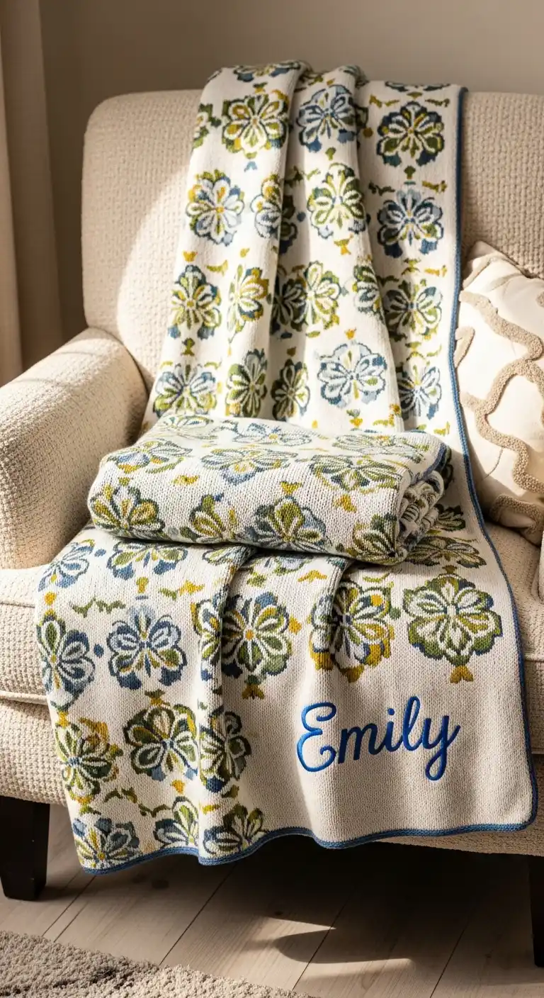 20 Unique Wedding Anniversary Gifts for Parents 18 14. Personalized Throw Blanket or Quilt