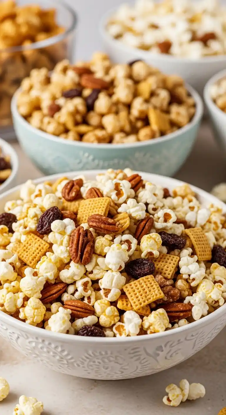 17 Easy Bridal Shower Menu Ideas to Try 18 14. Sweet and Savory Popcorn Mix