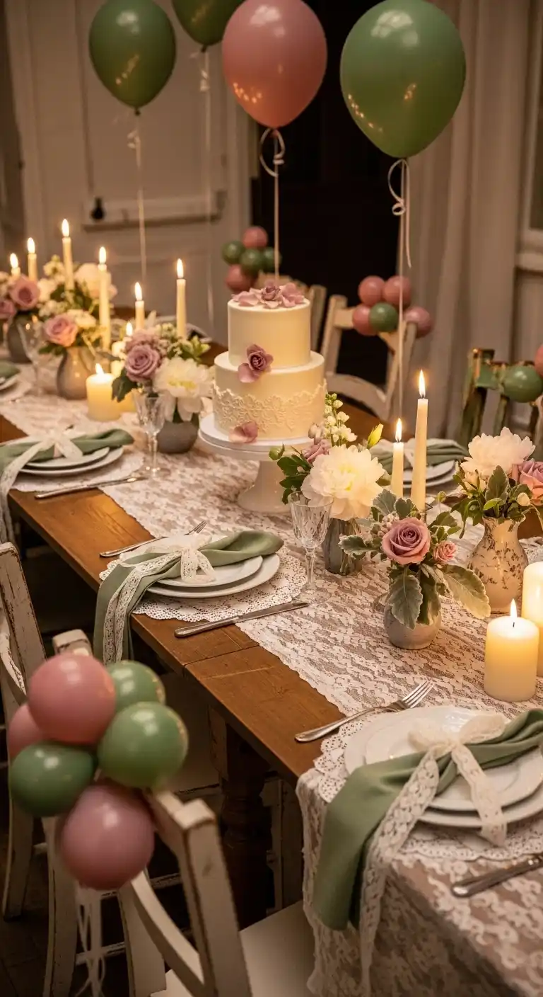 Birthday Party Color Schemes: 21 Fun & Festive Ideas 18 14. Vintage Romance