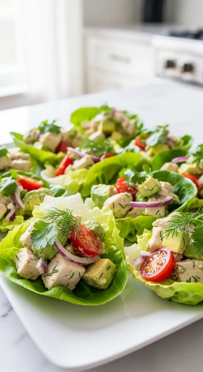21 Graduation Party Lunch Ideas That Wow Your Crowd 19 15. Chicken and Avocado Salad Cups