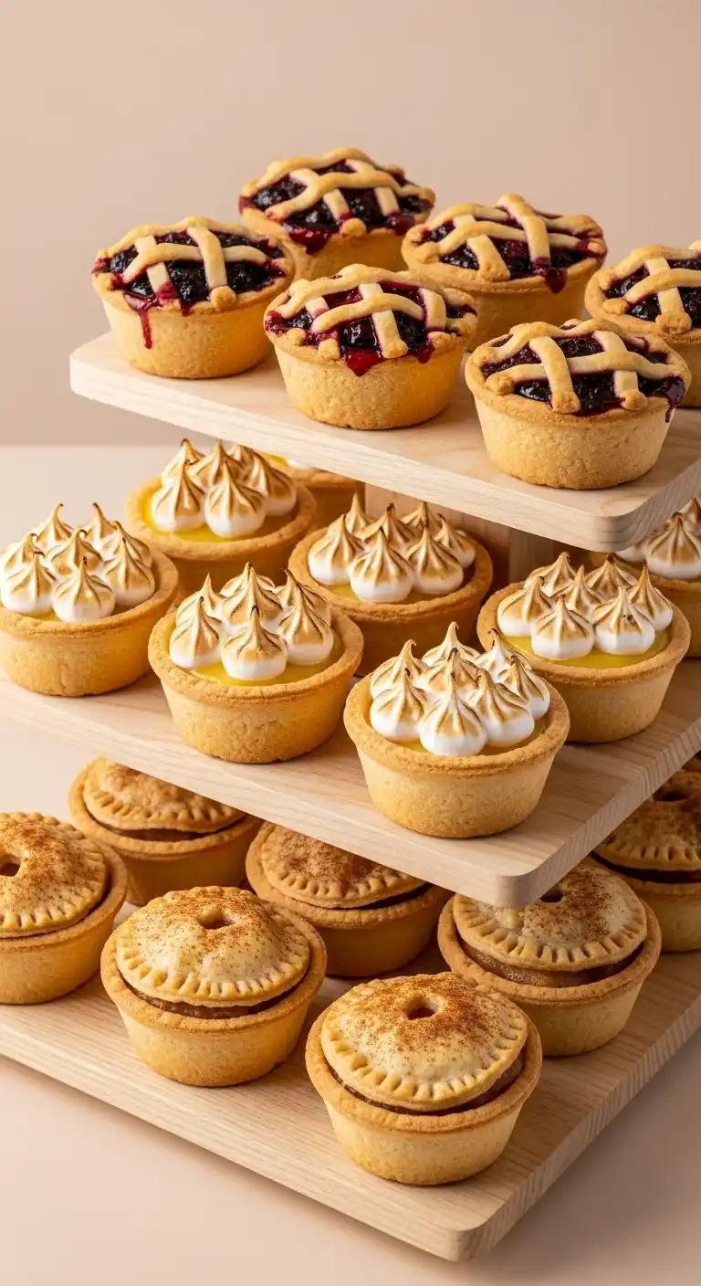15 Graduation Party Dessert Table Ideas You’ll Love 19 15. Edible Cup Display with Mini Pies