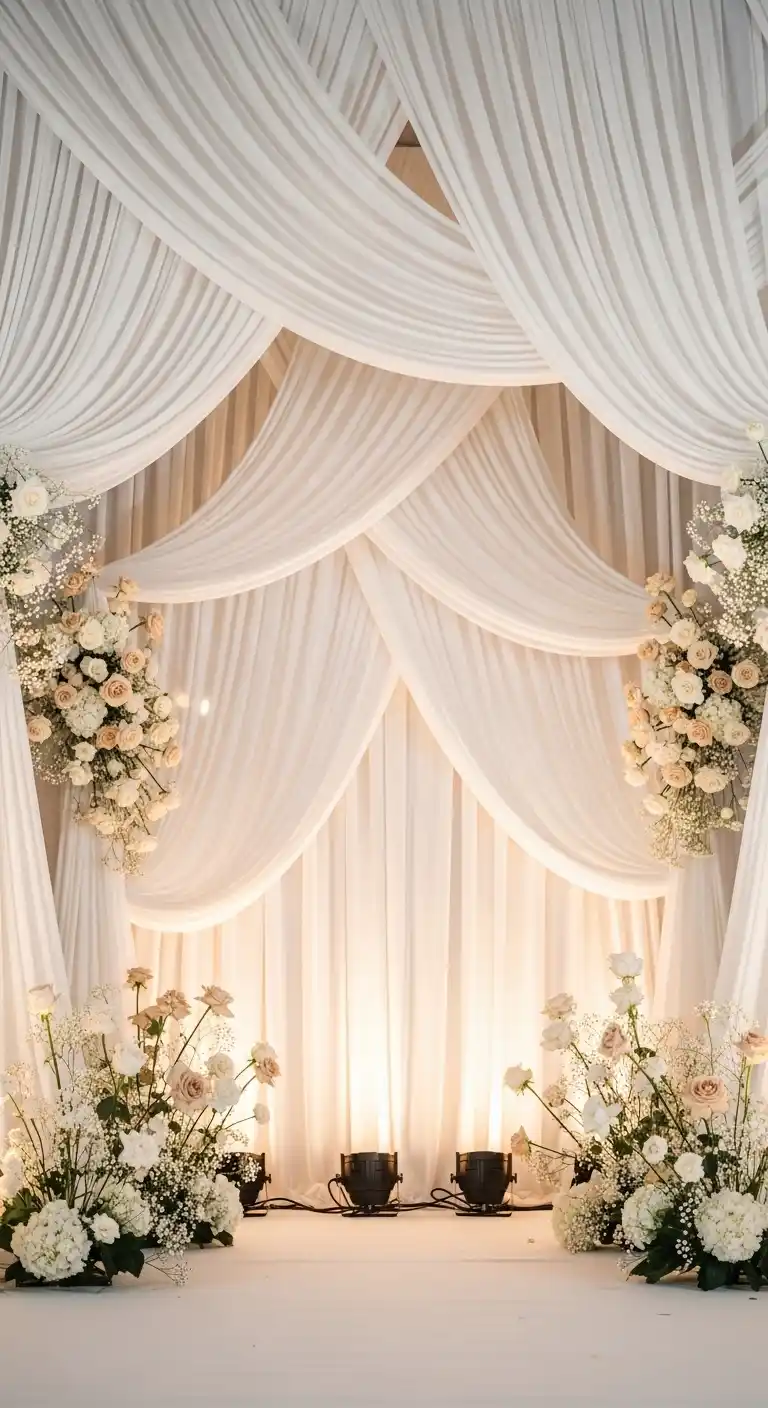 Neutral Wedding Ideas: 19 Elegant Inspirations 18 15. Elegant Neutral Backdrops
