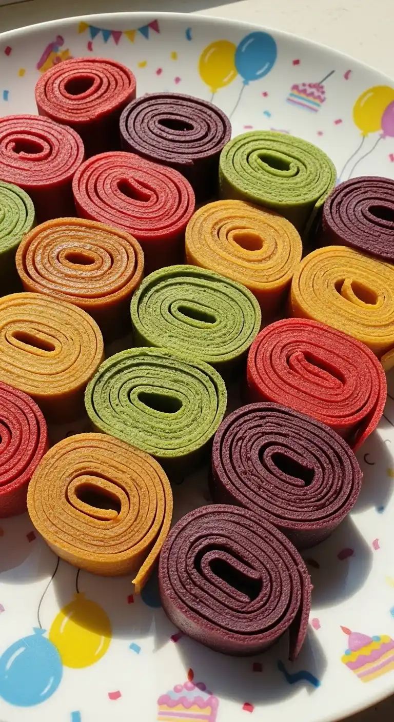 Creative Birthday Party Snack Ideas on a Budget 19 15. Fruit Leather Rolls