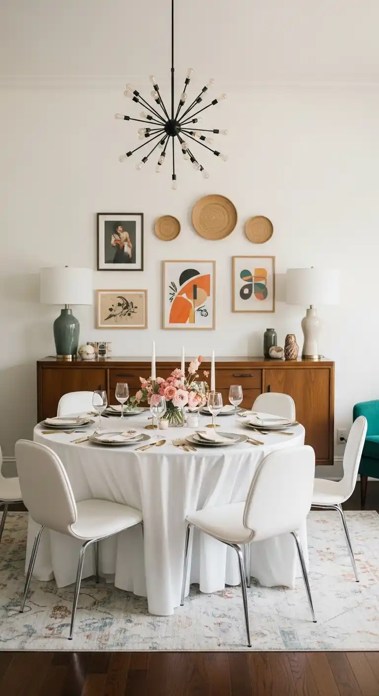 19 Charming Bridal Shower Vintage Theme 19 15. Mid-Century Modern Vintage