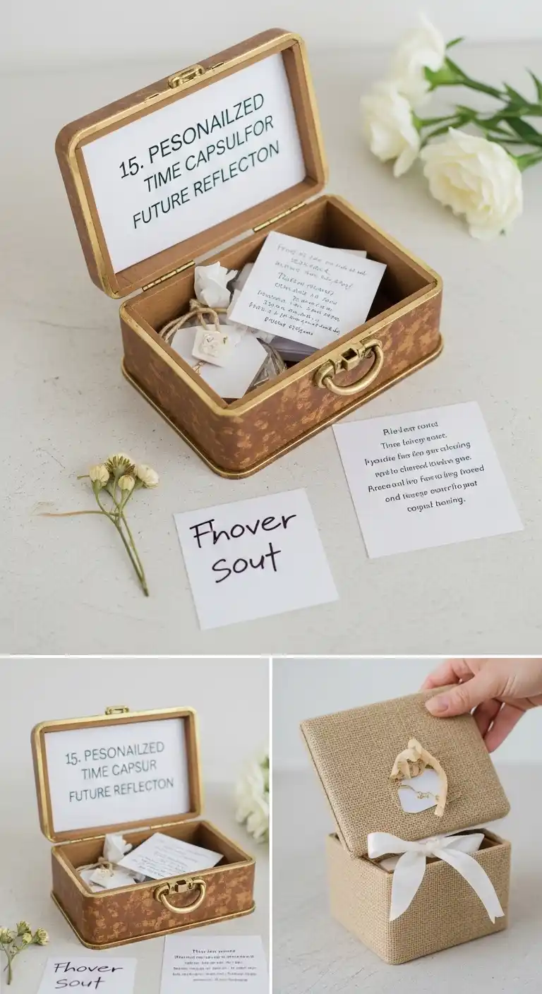 19 Meaningful Bridal Shower Keepsake Ideas 19 15. Personalized Time Capsule for Future Reflection