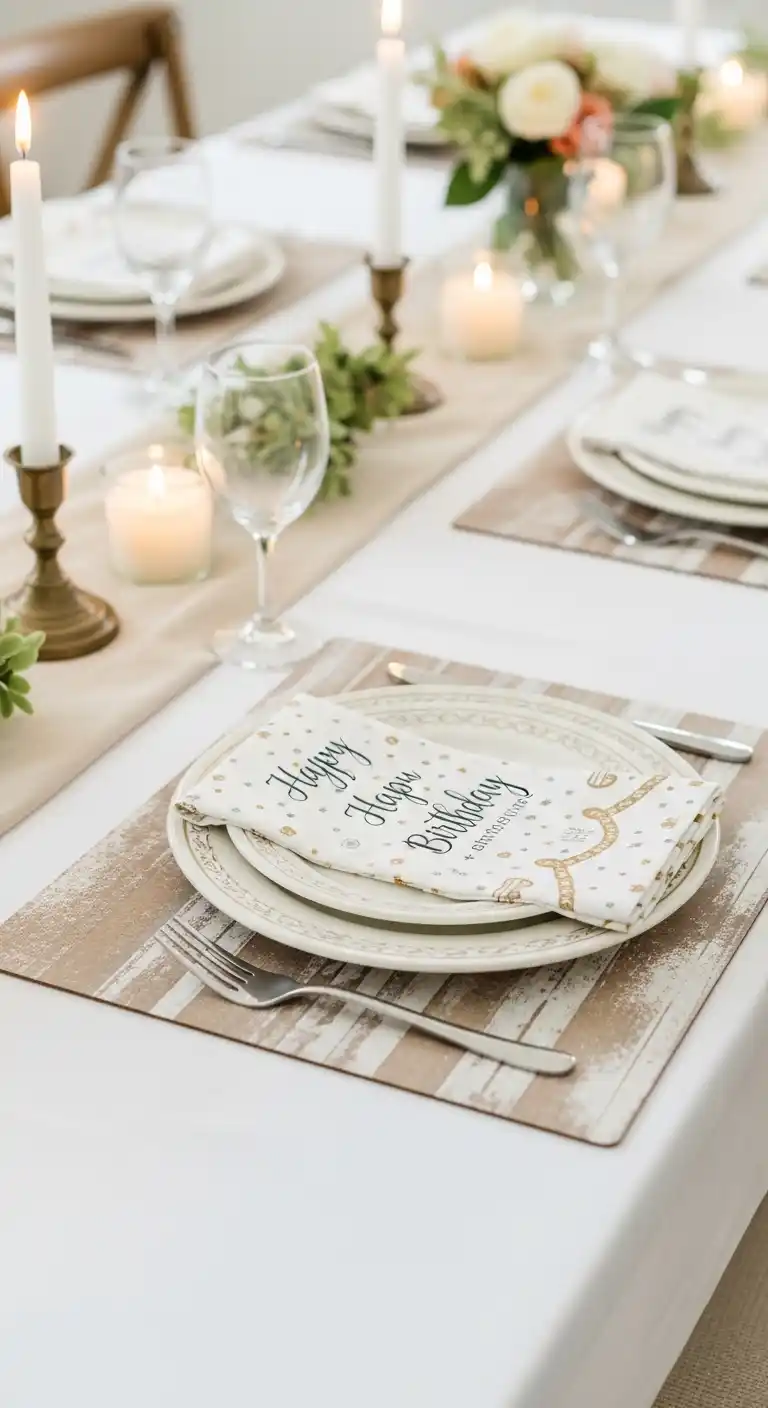 Birthday Party Table Decorations: 19 Fun Ideas 19 15. Themed Table Mats