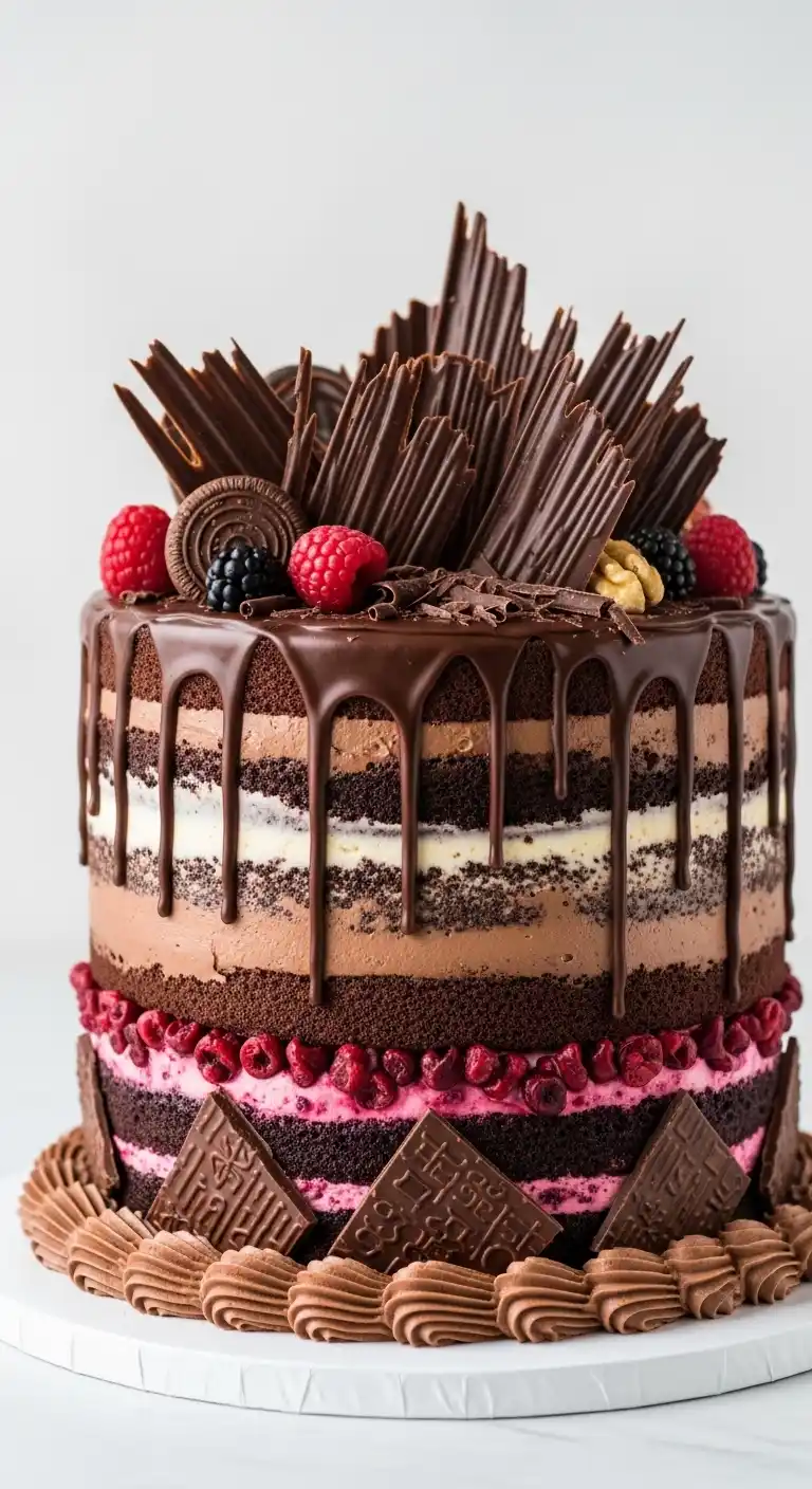 Engagement Party Cake Styles That Wow 20 16. Chocolate Overload Cake