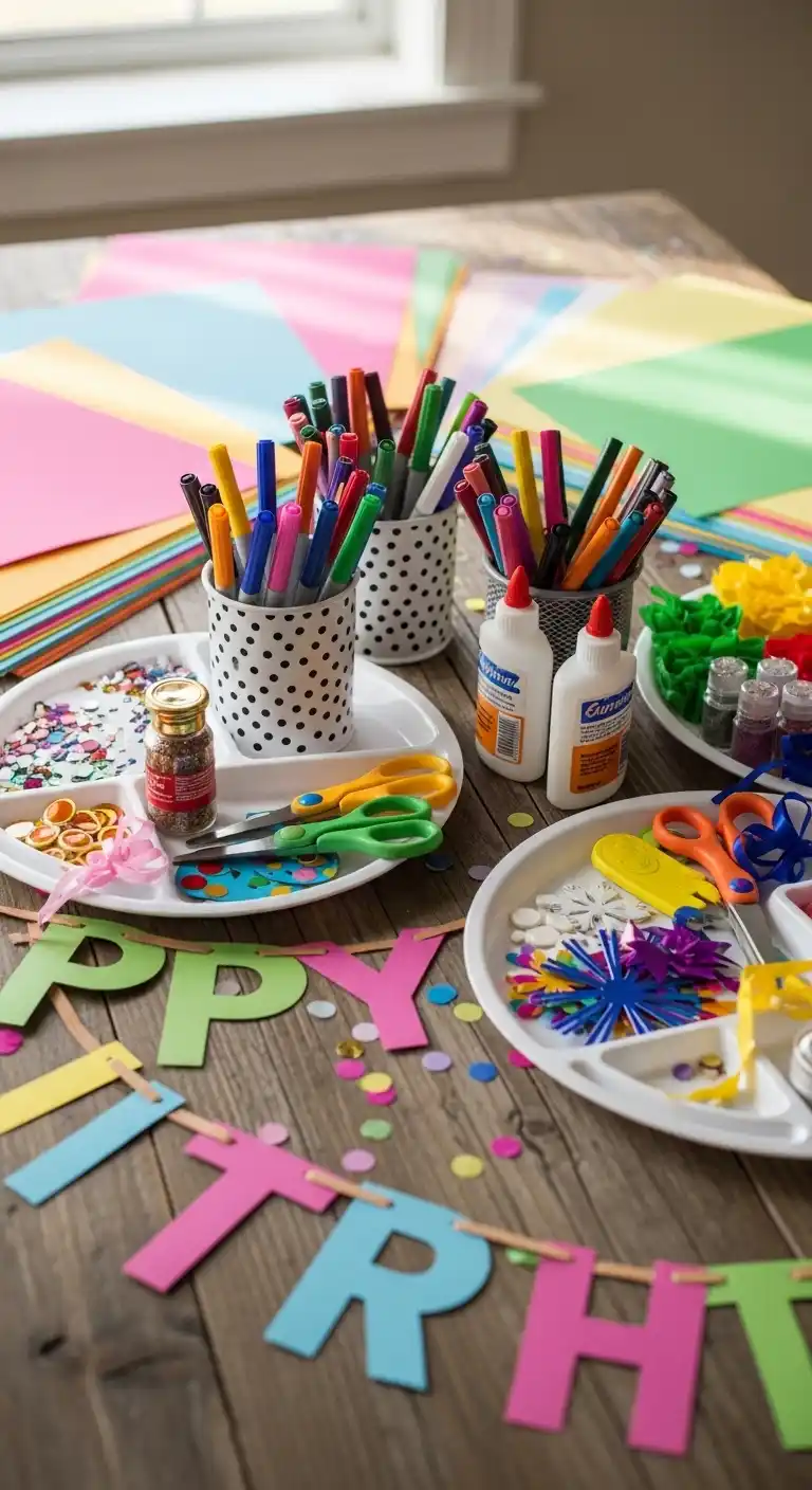 21 Birthday Party Essentials You Can’t Forget 20 16. DIY Craft Station