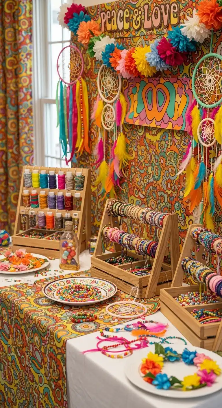 Bridal Shower 70s Theme: 17 Stylish Ideas 20 16. Peace & Love Craft Corner