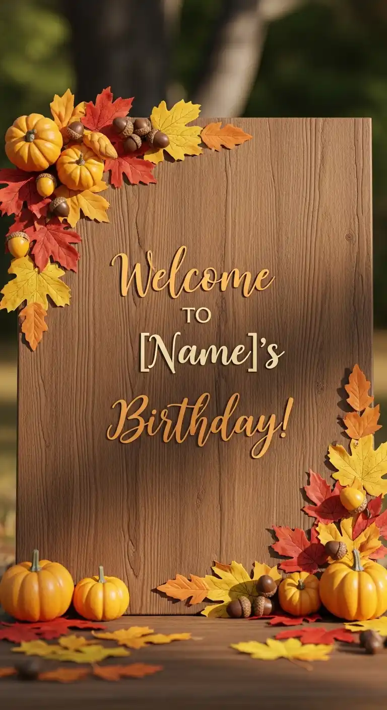 20 Stylish Birthday Party Welcome Boards 20 16. Seasonal Birthday Party Welcome Board