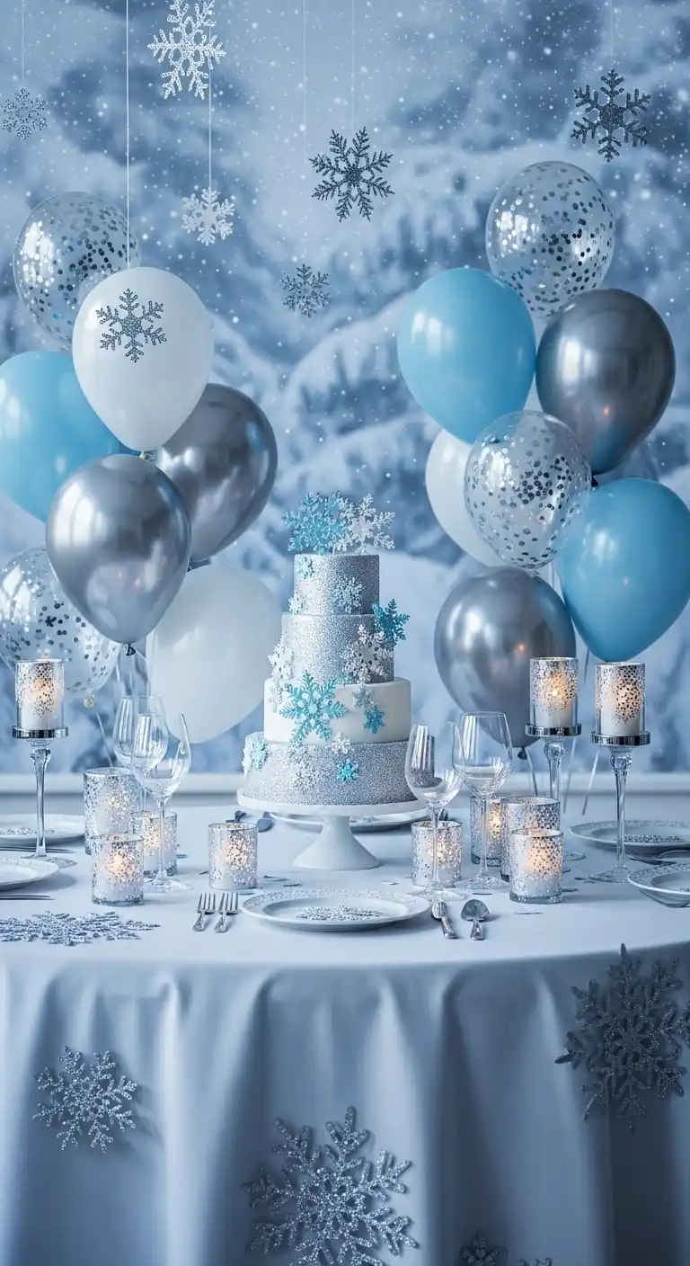 Birthday Party Color Schemes: 21 Fun & Festive Ideas 20 16. Winter Wonderland