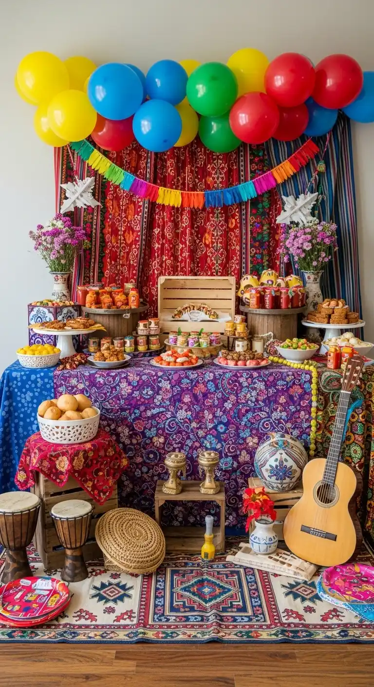 17 Lovely Bridal Shower at Home Ideas 21 17. At-Home Cultural or Themed Celebration