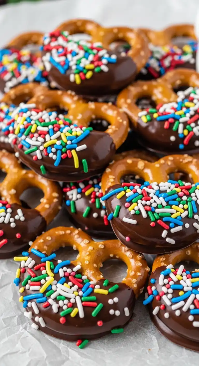 Creative Birthday Party Snack Ideas on a Budget 21 17. Chocolate-Dipped Pretzels