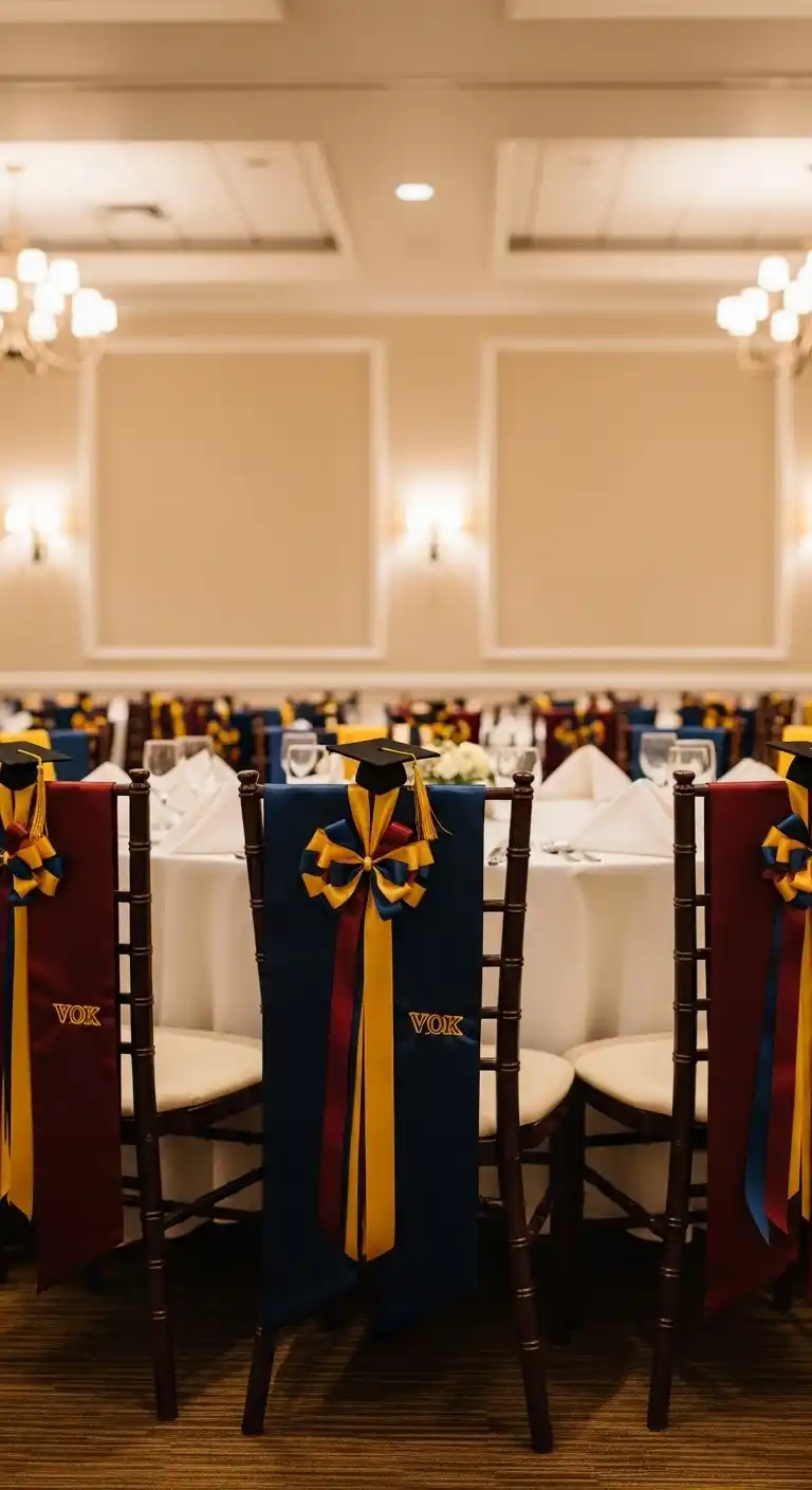 21 Graduation Party Set Up Ideas That Are Fun and Stylish 21 17. Creative Chair Decorations for Graduates